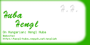 huba hengl business card